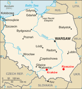Carte de Pologne